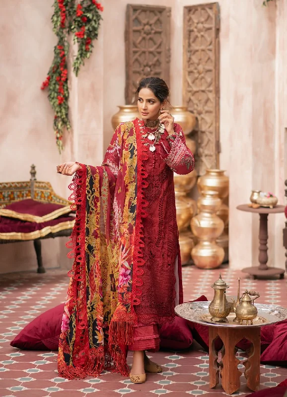 Red Shalwar Kameez Designer Dress for Eid Party #PN505
