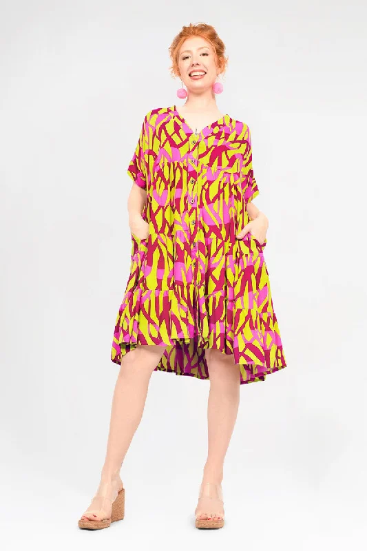 Stefani Button Dress