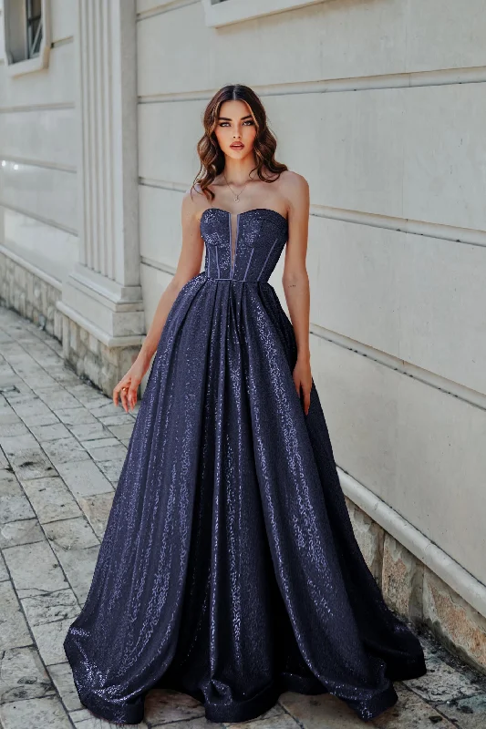 Tina Holly Couture TK313 Sequin Strapless Sweet Heart Neck Line A-Line Fit Formal Dress Tina Holly Couture TK313 Sequin Strapless Sweet Heart Neck Line A-Line Fit Formal Dress