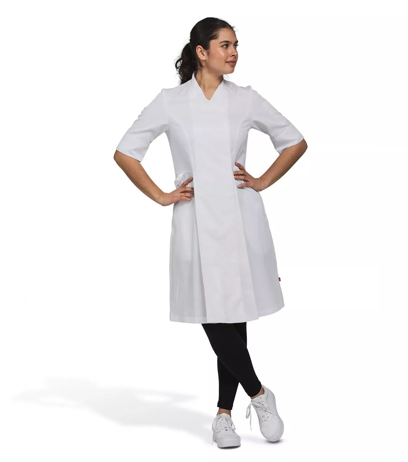 2504 Chef’s dress stretch - White