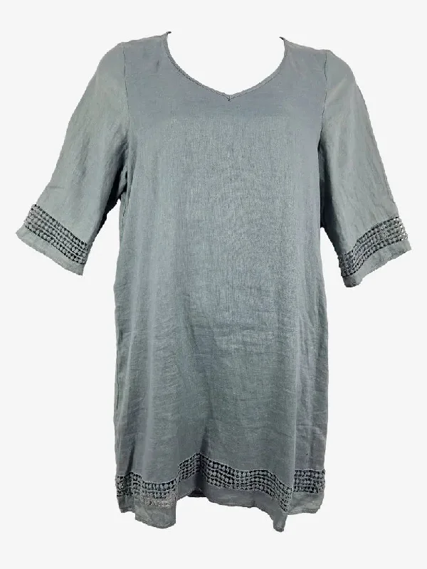 Humidity Powder Blue Trim Dress Size 14