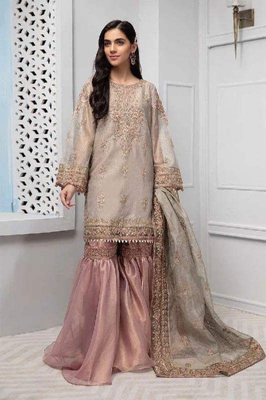 Beautiful Pakistani gharara dress in lavish beige color # P2239