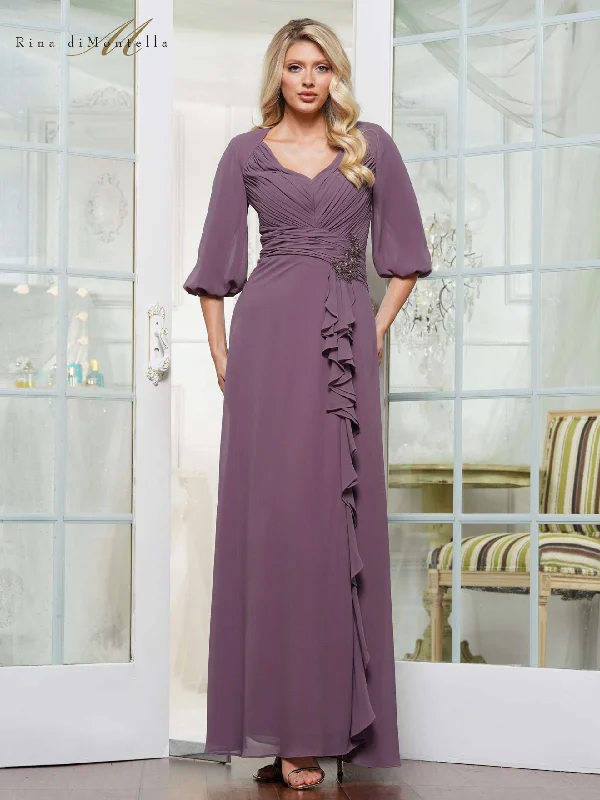 Rina di Montella RD3119 Long Formal A Line Mother of the Bride Dress