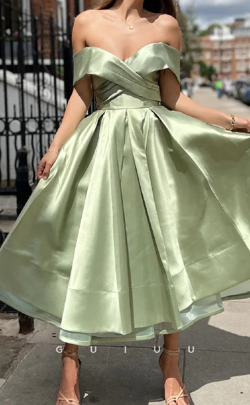G4705 - A-Line Off Shoulder Sleeveless Back Zipper Formal Evening Dress Square Neckline Feminine G4705 - A-Line Off Shoulder Sleeveless Back Zipper Formal Evening Dress Square Neckline Feminine
