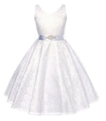 G20207 white lace v neck flower girl, communion, party dress. Age 3-10 Tunics Bestseller popular G20207 white lace v neck flower girl, communion, party dress. Age 3-10 Tunics Bestseller popular