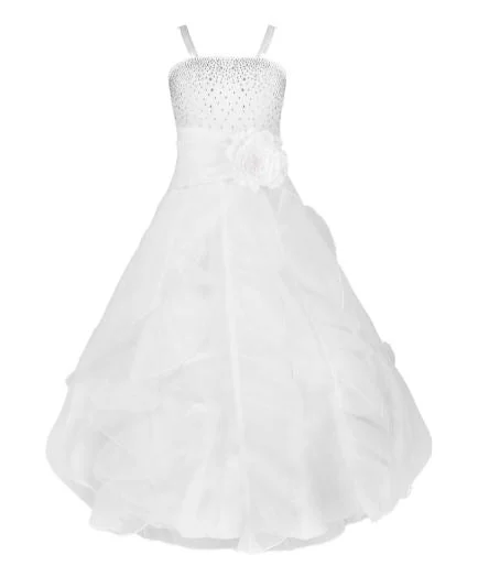 G20235W White, organza, layered skirt junior bridesmaid, party dress. Tunics Review highly G20235W White, organza, layered skirt junior bridesmaid, party dress. Tunics Review highly