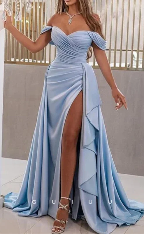 G2675 - Chic & Modern A-Line Off-Shoulder Long Prom Evening Party Dress Tunics Timeless classic G2675 - Chic & Modern A-Line Off-Shoulder Long Prom Evening Party Dress Tunics Timeless classic
