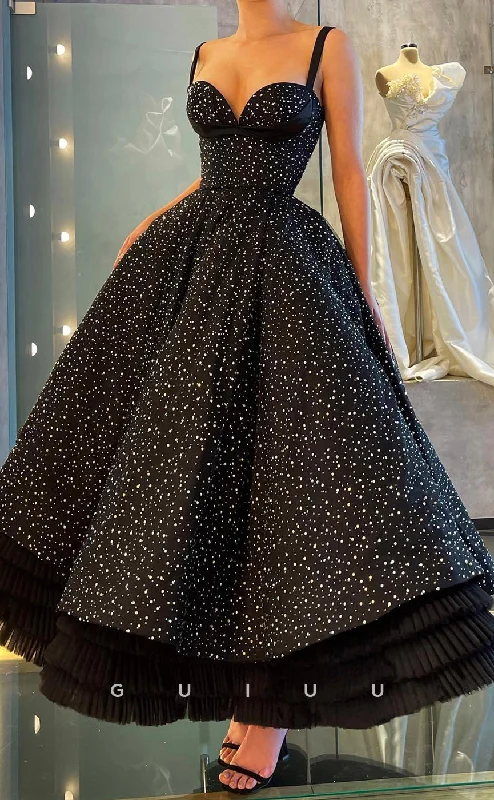 G2856 - A-Line Sweetheart Straps Glitter Polka Dot Tulle Long Prom Evening Dress Tunics Plaid country G2856 - A-Line Sweetheart Straps Glitter Polka Dot Tulle Long Prom Evening Dress Tunics Plaid country