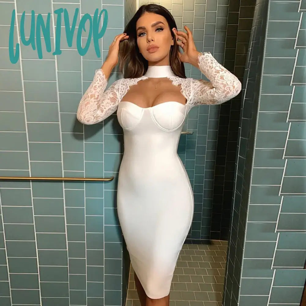 Lunivop Fashion Sexy Lace Long Sleeve Hollow Mini Bandage Dress Vestidos Elegantes Para Mujer Birthday Evening Cocktail Party Dresses Tunics Handmade artisanal Lunivop Fashion Sexy Lace Long Sleeve Hollow Mini Bandage Dress Vestidos Elegantes Para Mujer Birthday Evening Cocktail Party Dresses Tunics Handmade artisanal