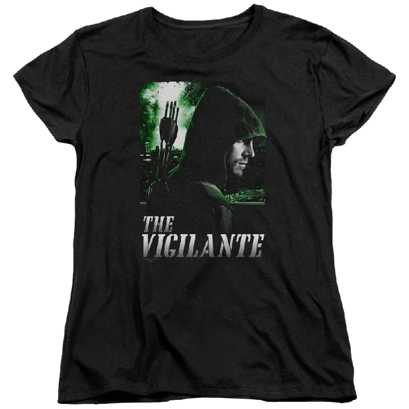Arrow Star City Defender - Women's T-Shirt Collared Crew Neck Turtle Neck Collared Crew Neck Turtle Neck
