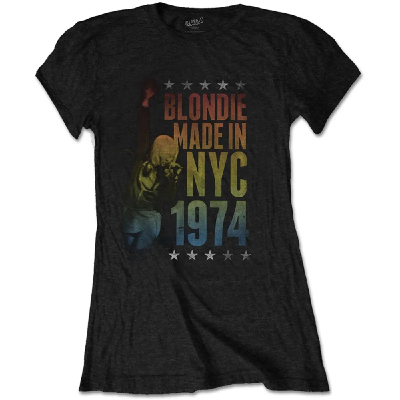 Blondie Made in NYC Ladies T-Shirt Collared T-Shirt Boat Neck A-Line Collared T-Shirt Boat Neck A-Line Blondie Made in NYC Ladies T-Shirt Collared T-Shirt Boat Neck A-Line Collared T-Shirt Boat Neck A-Line