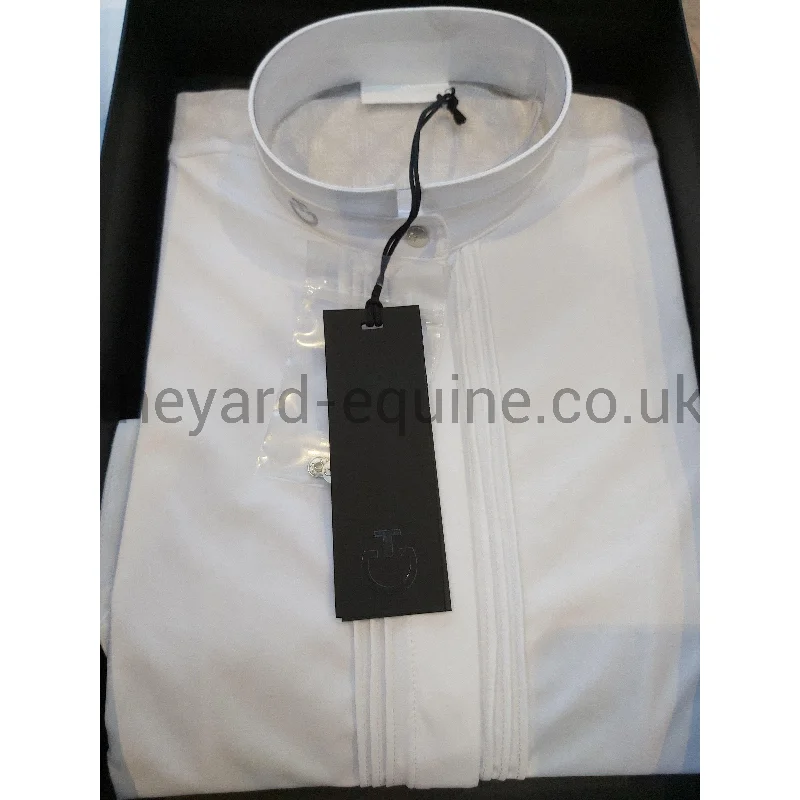Cavalleria Toscana Short Sleeve Competition Shirt - Elegant Lace White Collared T-Shirt Boat Neck A-Line Collared T-Shirt Boat Neck A-Line Cavalleria Toscana Short Sleeve Competition Shirt - Elegant Lace White Collared T-Shirt Boat Neck A-Line Collared T-Shirt Boat Neck A-Line