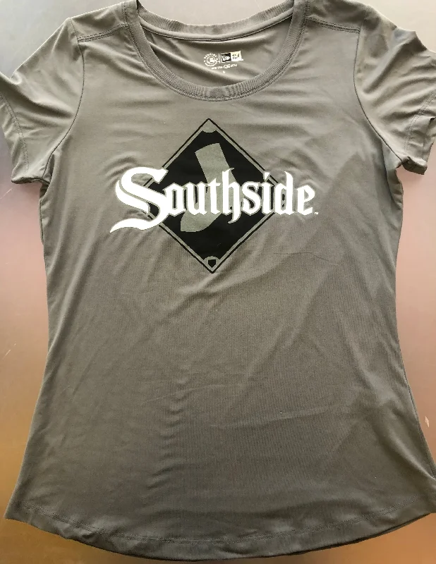 Chicago White Sox Southside GREY T-Shirt Women's Chenille Brocade Lace Chenille Brocade Lace Chicago White Sox Southside GREY T-Shirt Women's Chenille Brocade Lace Chenille Brocade Lace
