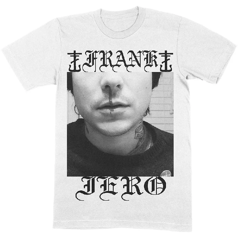 SALE | Frank Iero | Official Band T-shirt | Nose Bleed Satin Blend Silk Blend Wool Blend Satin Blend Silk Blend Wool Blend