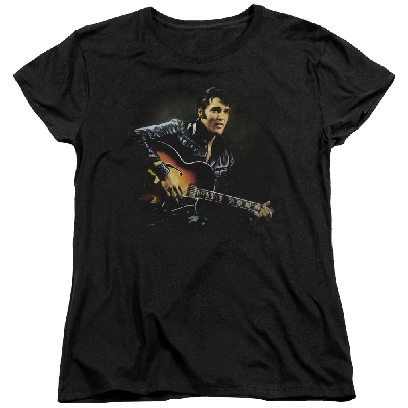 Elvis Presley 1968 - Women's T-Shirt Nylon Fabric Polyester Fabric Spandex Fabric Nylon Fabric Polyester Fabric Spandex Fabric