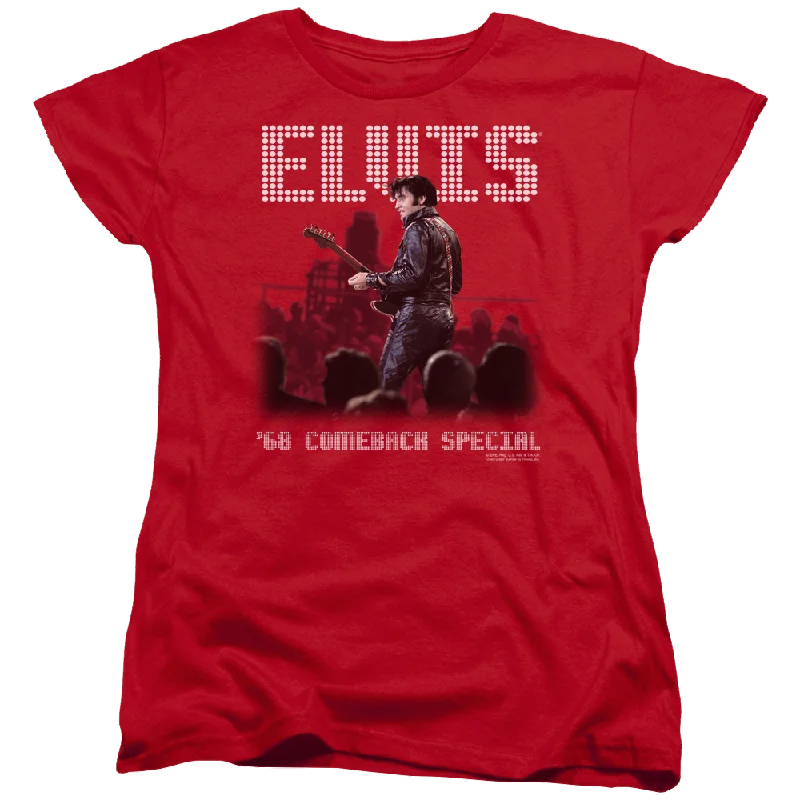 Elvis Presley Return Of The King - Women's T-Shirt Spandex Blend Rayon Blend Denim Blend Spandex Blend Rayon Blend Denim Blend Elvis Presley Return Of The King - Women's T-Shirt Spandex Blend Rayon Blend Denim Blend Spandex Blend Rayon Blend Denim Blend