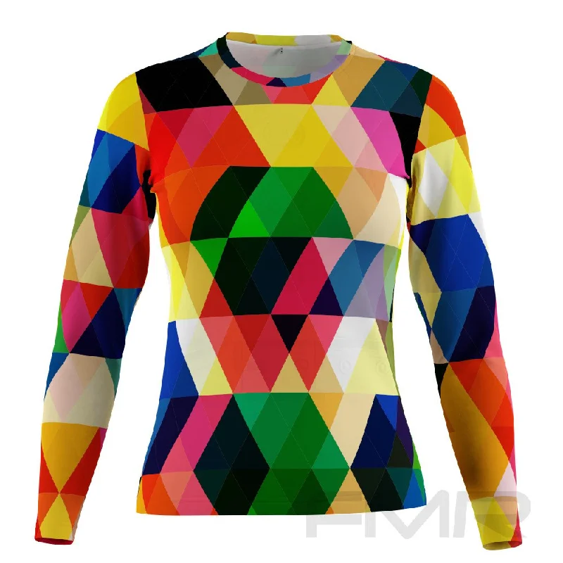 FMR Prismatic Women's Long Sleeve T-Shirt Mesh Blend Leather Blend Suede Blend Mesh Blend Leather Blend Suede Blend FMR Prismatic Women's Long Sleeve T-Shirt Mesh Blend Leather Blend Suede Blend Mesh Blend Leather Blend Suede Blend