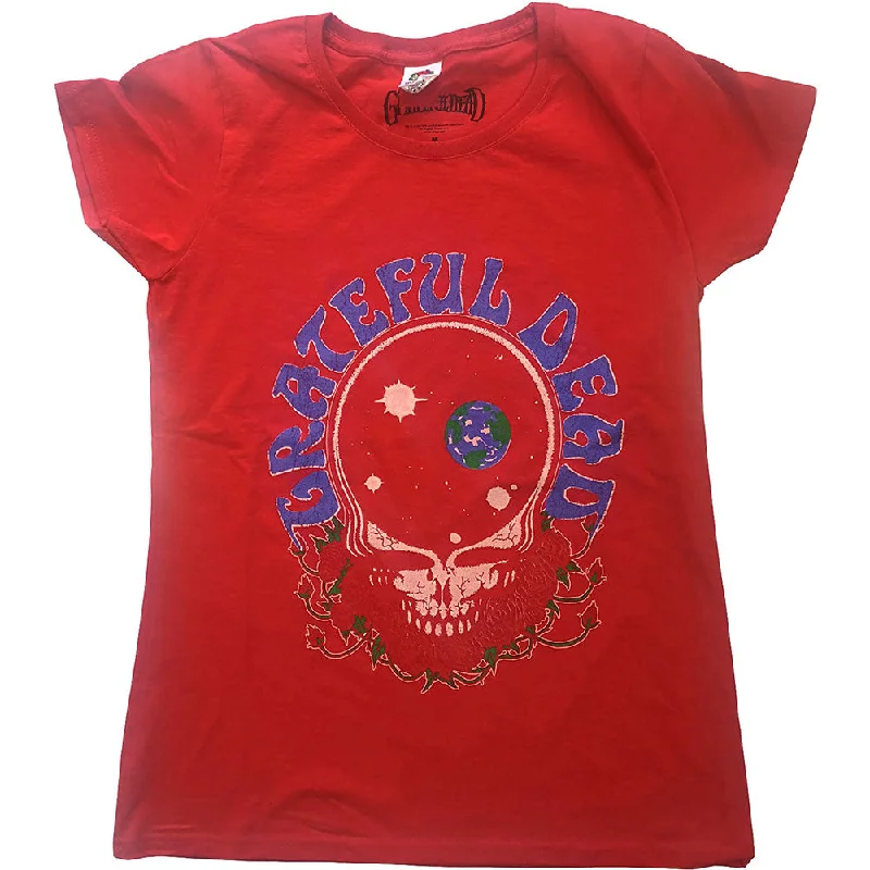 Grateful Dead Space Your Face & Logo Ladies T-Shirt Faux Fur Fabric Real Fur Fabric Shearling Fabric Faux Fur Fabric Real Fur Fabric Shearling Fabric