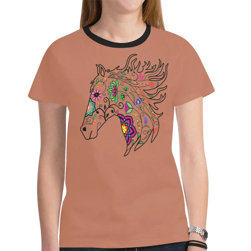 Horse Spirit Guide (Brown) T-shirt for Women Cashmere Blend Cotton Blend Poly Blend Cashmere Blend Cotton Blend Poly Blend Horse Spirit Guide (Brown) T-shirt for Women Cashmere Blend Cotton Blend Poly Blend Cashmere Blend Cotton Blend Poly Blend