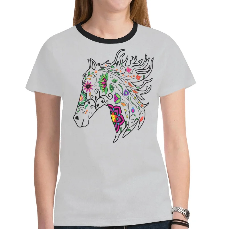Horse Spirit Guide (Gray) T-shirt for Women Jersey Fabric Tulle Fabric Batik Fabric Jersey Fabric Tulle Fabric Batik Fabric Horse Spirit Guide (Gray) T-shirt for Women Jersey Fabric Tulle Fabric Batik Fabric Jersey Fabric Tulle Fabric Batik Fabric