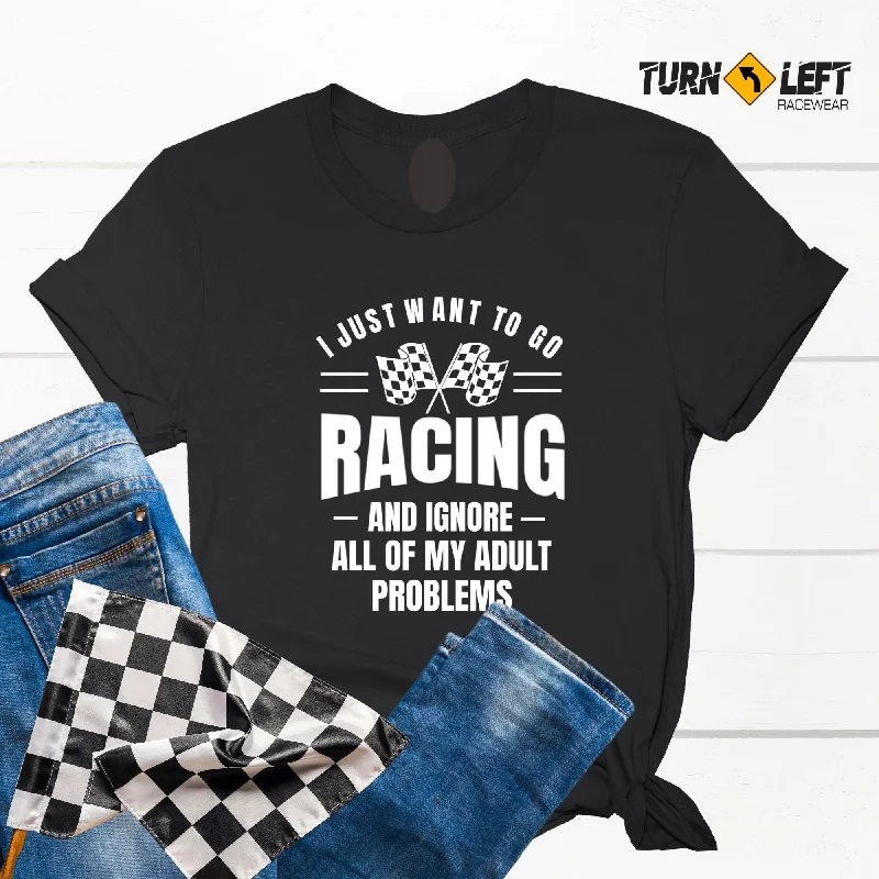 I Want To Go Racing T-Shirts Anti-Shrink Durable Soft Anti-Shrink Durable Soft