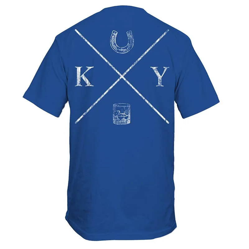 Kentucky Crossing Short Sleeve T-Shirt Silk Blend Satin Velvet Silk Blend Satin Velvet
