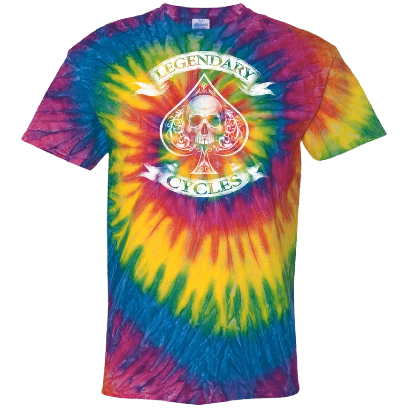 Legendary Cycles Spade Tie Dye T-Shirt Collared Crew Neck Turtle Neck Collared Crew Neck Turtle Neck