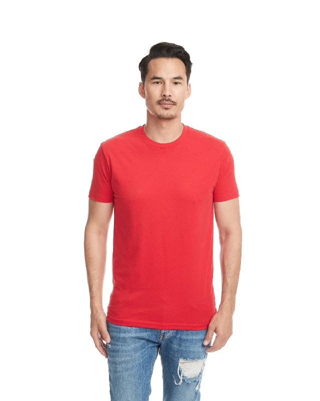 Next Level Mens Sueded T-Shirt | Red Layered Multi-layer Single Layer Layered Multi-layer Single Layer