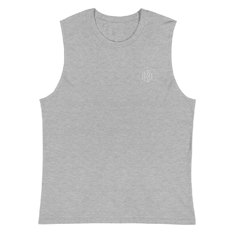 Premium Collection 'DDFE' Grey Sleeveless T-Shirt Hooded Caped Shawl Collar Hooded Caped Shawl Collar Premium Collection 'DDFE' Grey Sleeveless T-Shirt Hooded Caped Shawl Collar Hooded Caped Shawl Collar