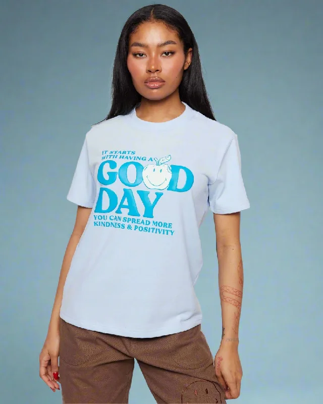 Samii Ryan x Smiley® Good Day Boxy Tee Anti-Pilling Machine Wash Handmade Anti-Pilling Machine Wash Handmade