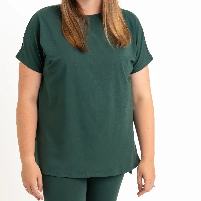 Sea Moss Women's Oversized T-shirt Rayon Velvet Corduroy Rayon Velvet Corduroy