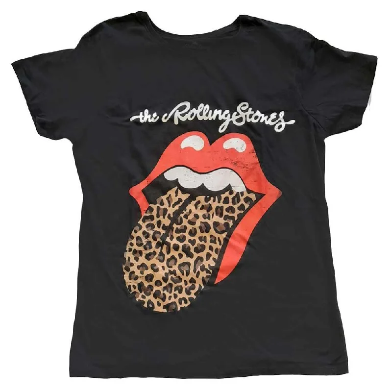 The Rolling Stones Leopard Print Tongue Ladies T-Shirt Machine Wash Dry Clean Hand Wash Machine Wash Dry Clean Hand Wash The Rolling Stones Leopard Print Tongue Ladies T-Shirt Machine Wash Dry Clean Hand Wash Machine Wash Dry Clean Hand Wash