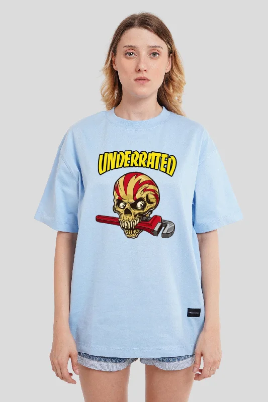 Underrated Skullanic Powder Blue Printed T-Shirt Cashmere Blend Cotton Blend Poly Blend Cashmere Blend Cotton Blend Poly Blend Underrated Skullanic Powder Blue Printed T-Shirt Cashmere Blend Cotton Blend Poly Blend Cashmere Blend Cotton Blend Poly Blend