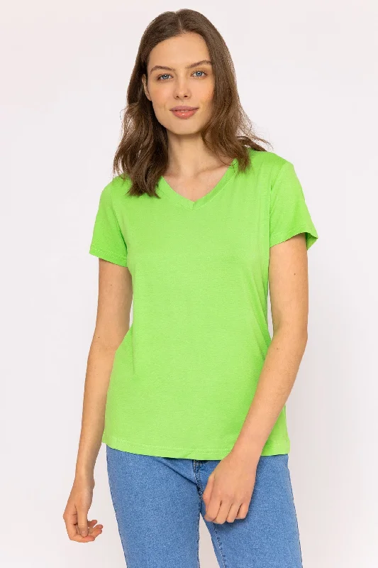 V Neck Tee in Green Collared Crew Neck Turtle Neck Collared Crew Neck Turtle Neck