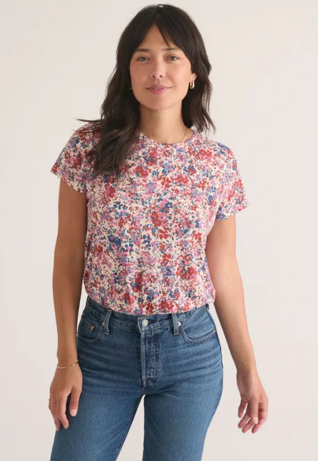 Women's Swing Crew Tee Chenille Brocade Lace Chenille Brocade Lace