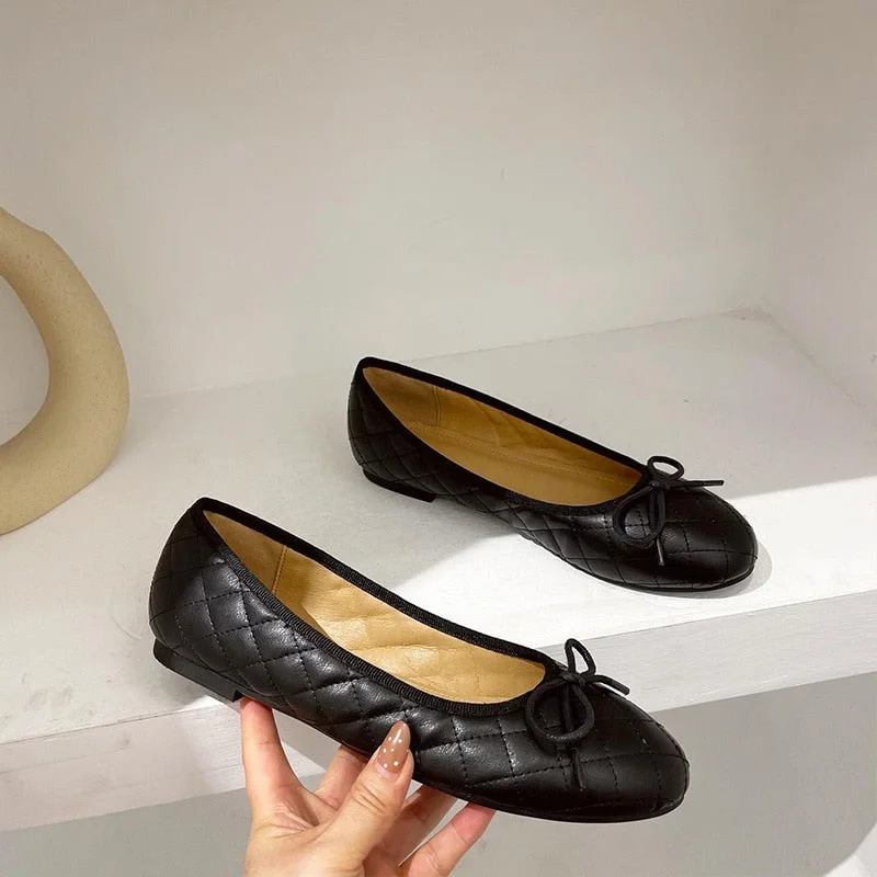 Black Ballet Flats Shoes Women Spring Quilted PU Leather Slip on Ballerina Luxury Round Toe Ladies Dress Shoes Zapatos De Mujer Tunics Cozy soft Tunics Cozy soft Black Ballet Flats Shoes Women Spring Quilted PU Leather Slip on Ballerina Luxury Round Toe Ladies Dress Shoes Zapatos De Mujer Tunics Cozy soft Tunics Cozy soft