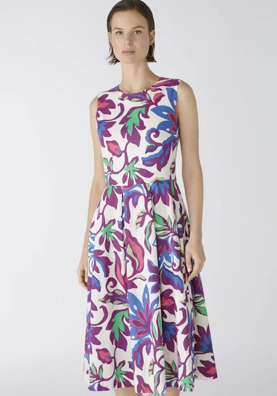 Oui Vibrant Floral Linen Blend Dress, Lilac Green Tunics Favorite customer Tunics Favorite customer Oui Vibrant Floral Linen Blend Dress, Lilac Green Tunics Favorite customer Tunics Favorite customer
